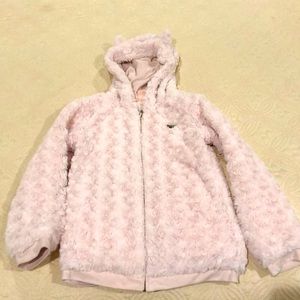 Juicy Couture pink rose fleece jacket